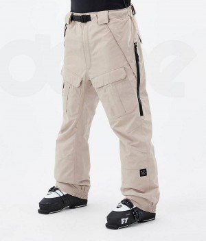 Beige Men's Dope Antek Ski Pants | India_D1469