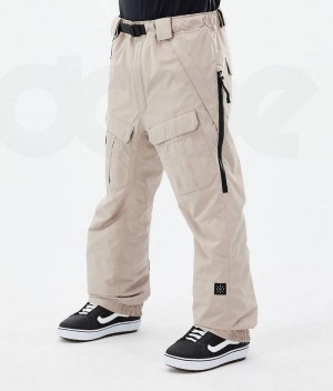 Beige Men's Dope Antek Snowboard Pants | India_D2205