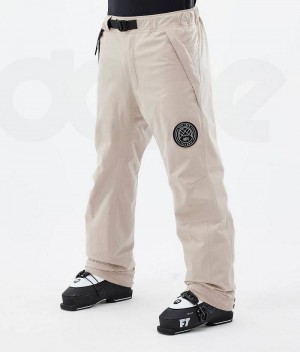 Beige Men's Dope Blizzard Ski Pants | India_D2435