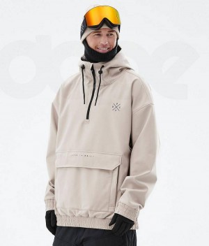 Beige Men's Dope Cyclone Ski Jackets | India_D2302