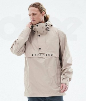 Beige Men's Dope Legacy Light Outdoor Jackets | India_D1160