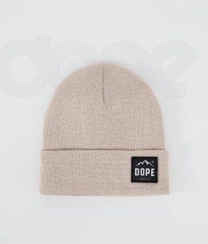 Beige Men's Dope Paradise Beanies | India_D1103