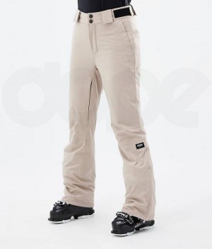 Beige Women's Dope Con W Ski Pants | India_D1646