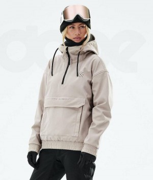 Beige Women's Dope Cyclone W 2021 Ski Jackets | India_D1621