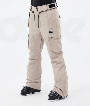 Beige Women's Dope Iconic W Ski Pants | India_D1534