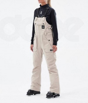 Beige Women's Dope Notorious B.I.B W Ski Pants | India_D2474