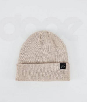 Beige Women's Dope Solitude Beanies | India_D1672