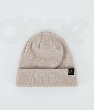 Beige Women's Dope Solitude Beanies | India_D2263