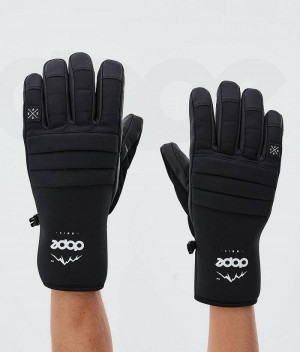 Black Men's Dope Ace Snowboard Gloves | India_D1008