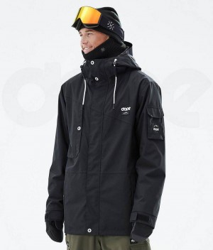 Black Men's Dope Adept Ski Jackets | India_D1143