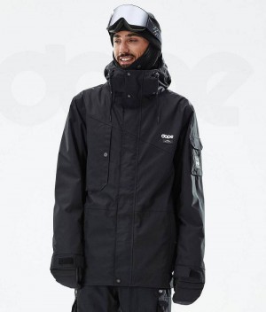 Black Men's Dope Adept Ski Jackets | India_D1773