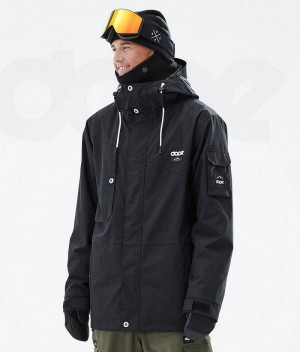 Black Men's Dope Adept Snowboard Jackets | India_D1683