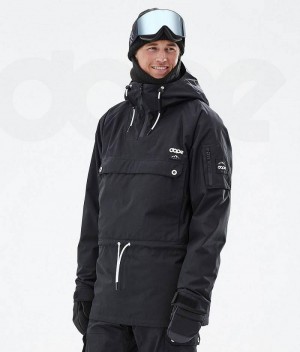 Black Men's Dope Annok Ski Jackets | India_D1049