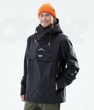 Black Men's Dope Blizzard Light Outdoor Jackets | India_D2299