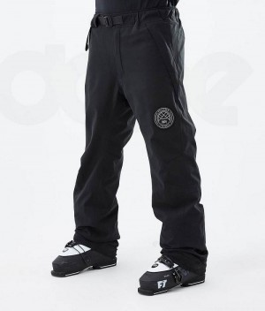 Black Men's Dope Blizzard Ski Pants | India_D2115