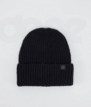 Black Men's Dope Chunky Beanies | India_D2470