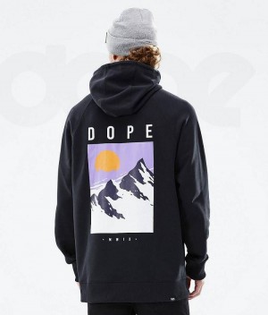 Black Men's Dope Common Hoodies | India_D1877