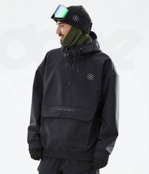 Black Men's Dope Cyclone Ski Jackets | India_D2078