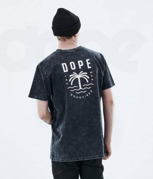 Black Men's Dope Daily T-shirts | India_D2434