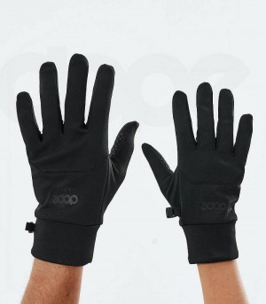 Black Men's Dope Power Snowboard Gloves | India_D2309