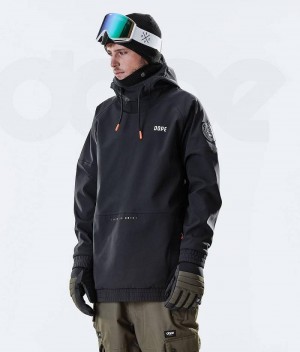 Black Men's Dope Rogue Snowboard Jackets | India_D1708