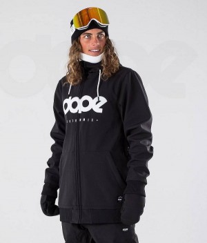 Black Men's Dope Standard DO Snowboard Jackets | India_D2321