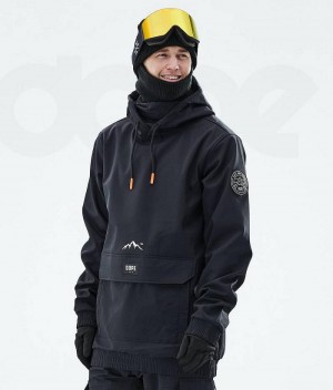 Black Men's Dope Wylie Ski Jackets | India_D1092