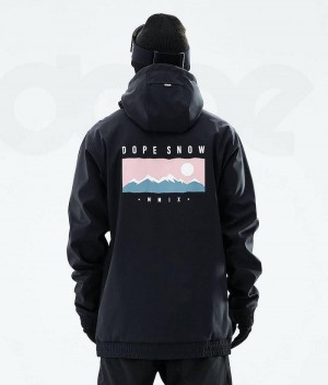 Black Men's Dope Yeti 2021 Snowboard Jackets | India_D1121