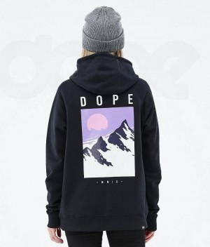 Black Women's Dope Common W Hoodies | India_D2235