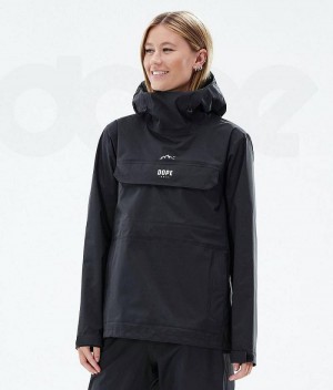 Black Women's Dope Downpour W Outdoor Jackets | India_D1692