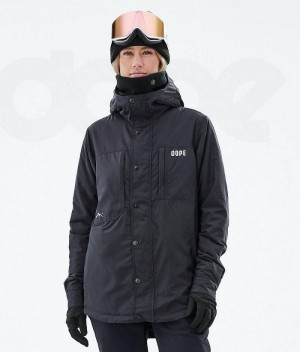 Black Women's Dope Insulated W Snowboard Jackets | India_D2473