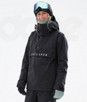 Black Women's Dope Legacy W Snowboard Jackets | India_D1073