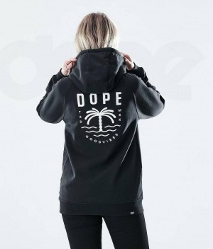 Black Women's Dope Regular Hoodies | India_D1517