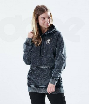 Black Women's Dope Regular Hoodies | India_D1242