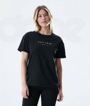 Black Women's Dope Regular T-shirts | India_D2284