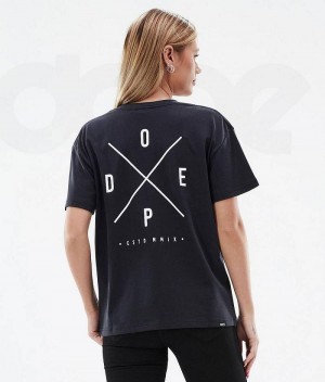 Black Women's Dope Standard W T-shirts | India_D2058