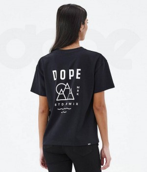 Black Women's Dope Standard W T-shirts | India_D2327