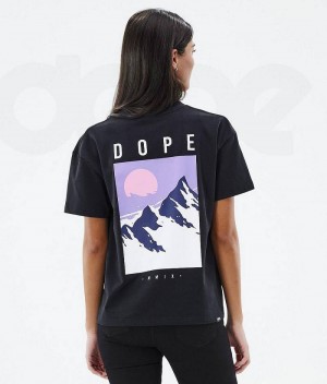 Black Women's Dope Standard W T-shirts | India_D1153