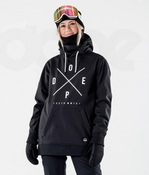 Black Women's Dope Yeti W 10k Snowboard Jackets | India_D1006