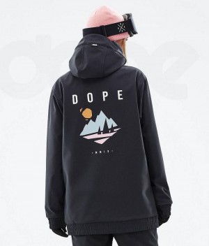 Black Women's Dope Yeti W Ski Jackets | India_D1949