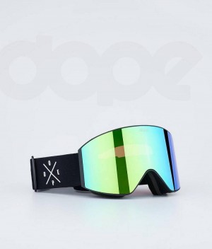 Black / Green Men's Dope Sight Goggles | India_D1124