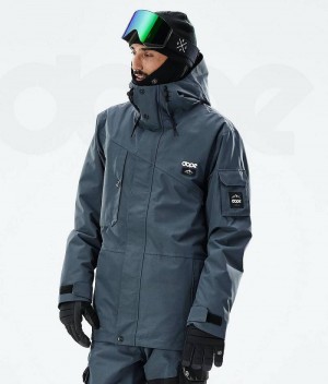 Blue Men's Dope Adept 2021 Snowboard Jackets | India_D2002