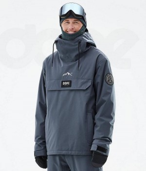 Blue Men's Dope Blizzard Ski Jackets | India_D1041