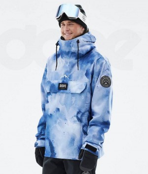 Blue Men's Dope Blizzard Ski Jackets | India_D2025