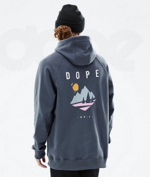 Blue Men's Dope Common Hoodies | India_D1451