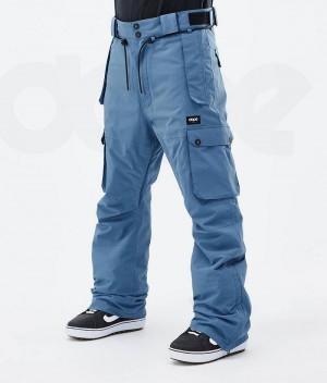 Blue Men's Dope Iconic Snowboard Pants | India_D2286