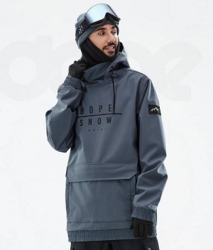 Blue Men's Dope Wylie Snowboard Jackets | India_D1492