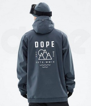 Blue Men's Dope Yeti Snowboard Jackets | India_D1175