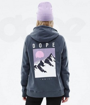 Blue Women's Dope Common W Hoodies | India_D2531