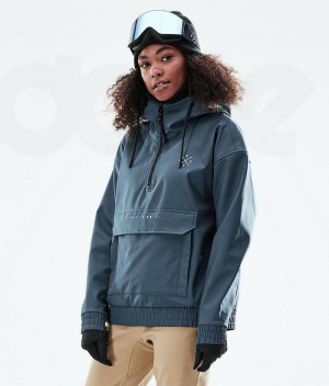 Blue Women's Dope Cyclone W 2021 Ski Jackets | India_D1036